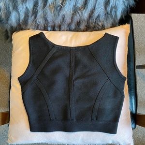 BCBG Fanella Reversible Crop Top XS